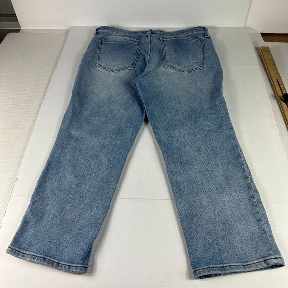 Kut From The Kloth Jeans Women's 35x24 Catherine Straight Crop Blue Denim Tag 14 - Picture 10 of 16